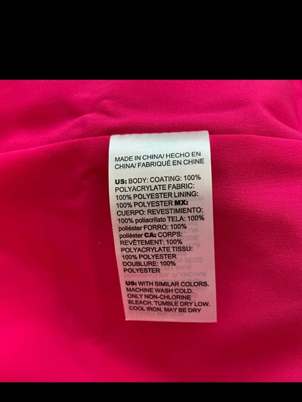 Women's Bright Fuchsia Trench Coat with Tie Belt Chico's Trench Rain Coat Sz 1 - Picture 5 of 7